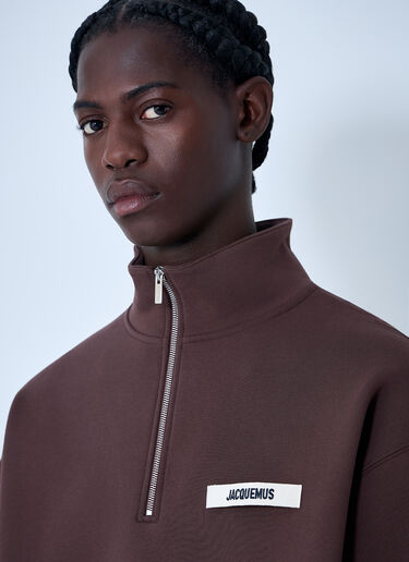 Le Camionneur Gros Grain Sweatshirt Jacquemus Le Camionneur Gros Grain Sweatshirt Brown jac0162012