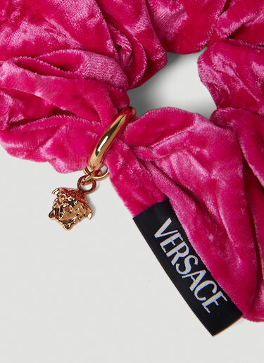 Versace 美杜莎铭牌丝绒发圈 粉色 vrs0251069