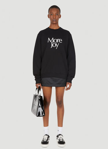 More Joy More Joy クラシックスウェットシャツ ブラック mjy0347086