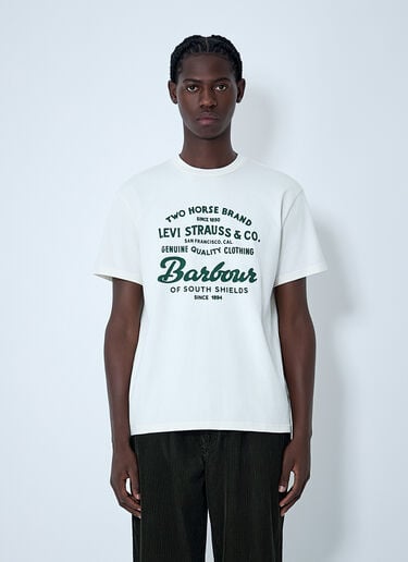 Logo Motif T-Shirt Levi's x Barbour Logo Motif T-Shirt White leb0162006
