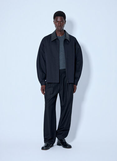 LN-CC® - ssstein: Sulfur Dyed Brush Chino Zip Jacket - Black ssstein Sulfur Dyed Brush Chino Zip Jacket Black sss0164004