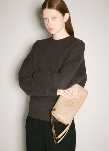 Saint Laurent Calypso Small Shoulder Bag Beige sla0257096