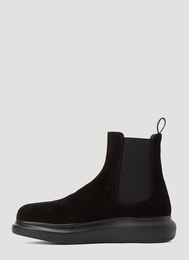 Alexander McQueen Suede Chelsea Boots Black amq0143047