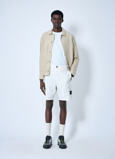 Stone Island 棉质混纺短裤  米色 sto0160067