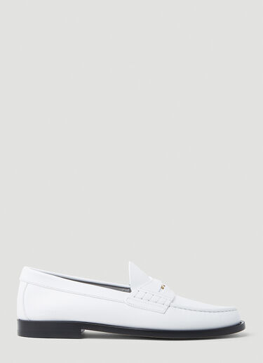 Burberry Rupert Penny Loafers White bur0253035