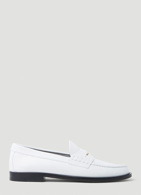 Saint Laurent Rupert Penny Loafers Black sla0253063
