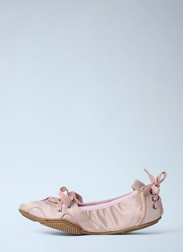 Satin Lace-Up Shoes Acne Studios Satin Lace-Up Shoes Pink acn0262024