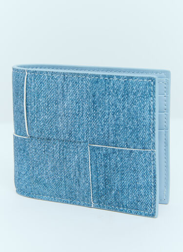 Bottega Veneta Cassette Bi-Fold Wallet Blue bov0156011