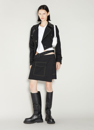 Helmut Lang Trench Wrap Skirt Black hlm0253005