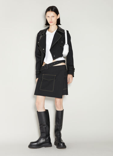 Trench Wrap Skirt Helmut Lang Trench Wrap Skirt Black hlm0253005