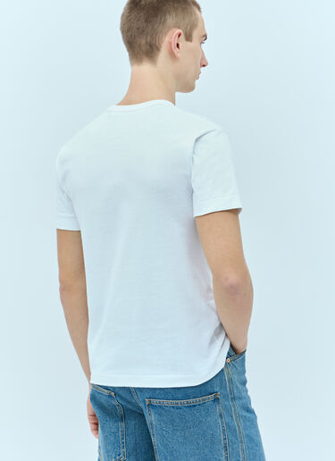 Comme Des Garçons PLAY ロゴパッチTシャツ ホワイト cpl0355018