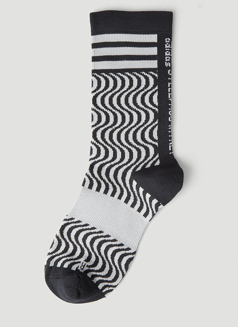 adidas by Stella McCartney Graphic Intarsia Socks Black asm0254041