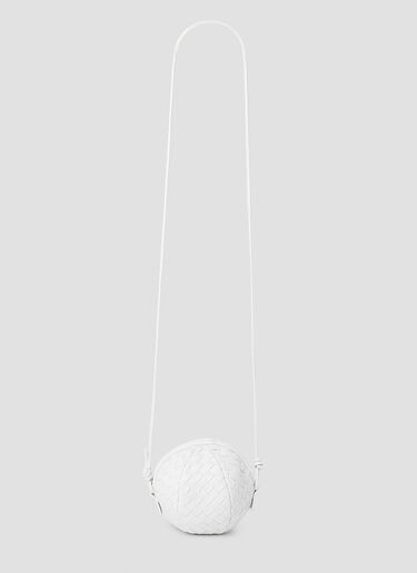 Bottega Veneta Round Shoulder Bag White bov0253035