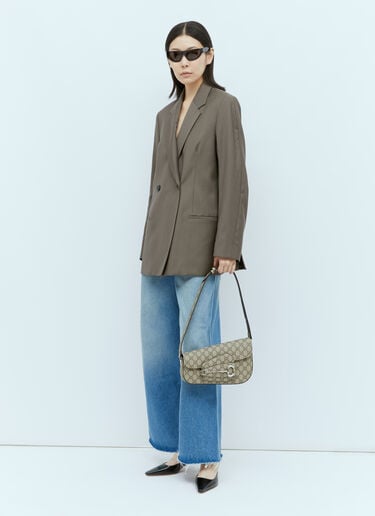 Horsebit 1955 Small Shoulder Bag Gucci Horsebit 1955 Small Shoulder Bag Grey guc0255147