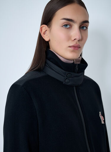 Logo Patch Zip-Up Jacket Moncler Grenoble Logo Patch Zip-Up Jacket Black mog0362001