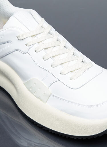 Dries Van Noten Chunky Sole Leather Sneakers White dvn0154033