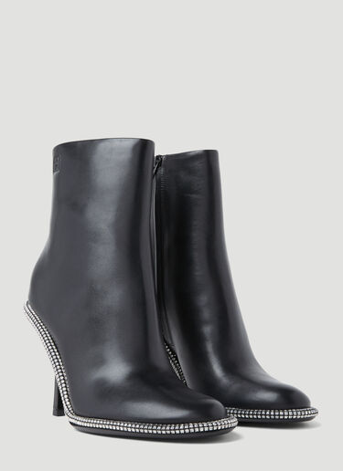 Alexander Wang 키라 가죽 앵클 부츠 블랙 awg0254019