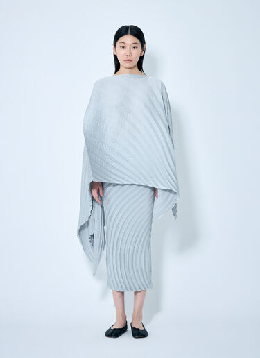 Issey Miyake Nuance Pleats Solid Top Grey ism0259009