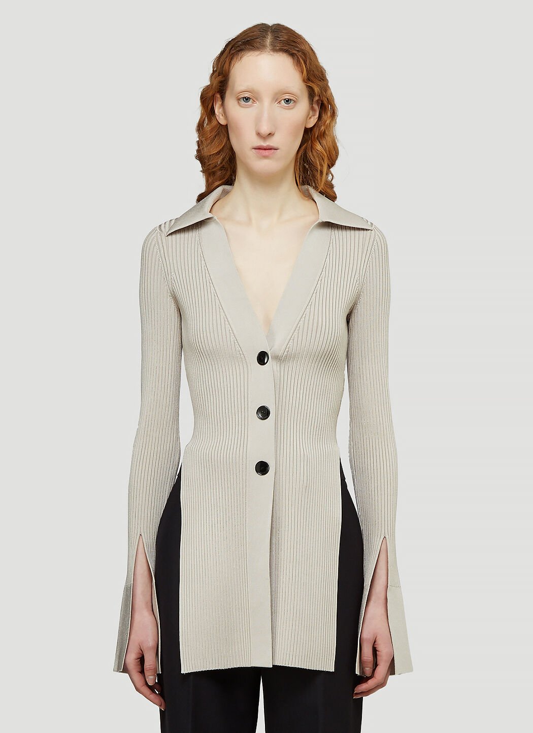 Alexander Wang V Neck Cardigan in Beige LN CC