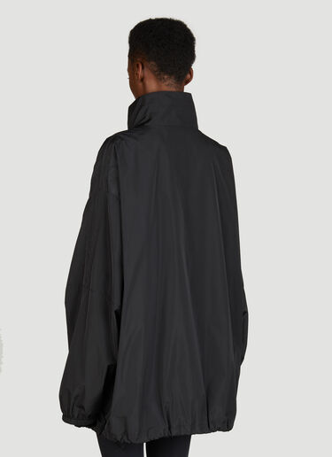 Balenciaga Logo Print Zip-Up Jacket Black bal0255006