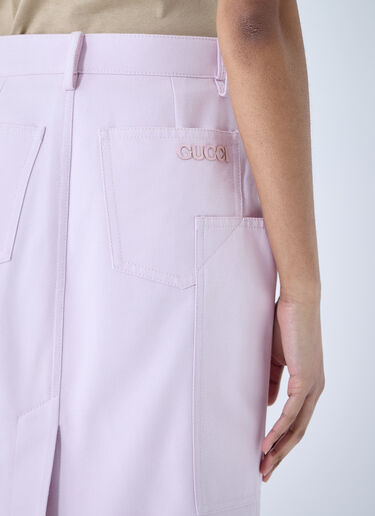 Gucci 棉质帆布 DelavÃ© 半裙  粉色 guc0259021