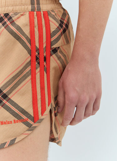 adidas by Wales Bonner 체크 조절끈이 달린 쇼츠 베이지 awb0357022