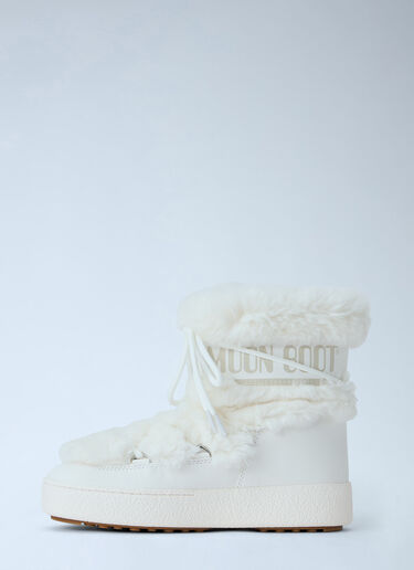 LN-CC® - Moon Boot: Ltrack Faux Fur Waterproof Boots - White Moon Boot Ltrack Faux Fur Waterproof Boots White mnb0366025