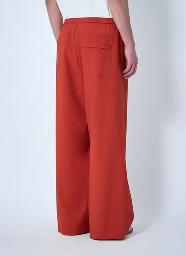 Lacoste Wide-Leg Elasticated Trousers Orange lac0164013
