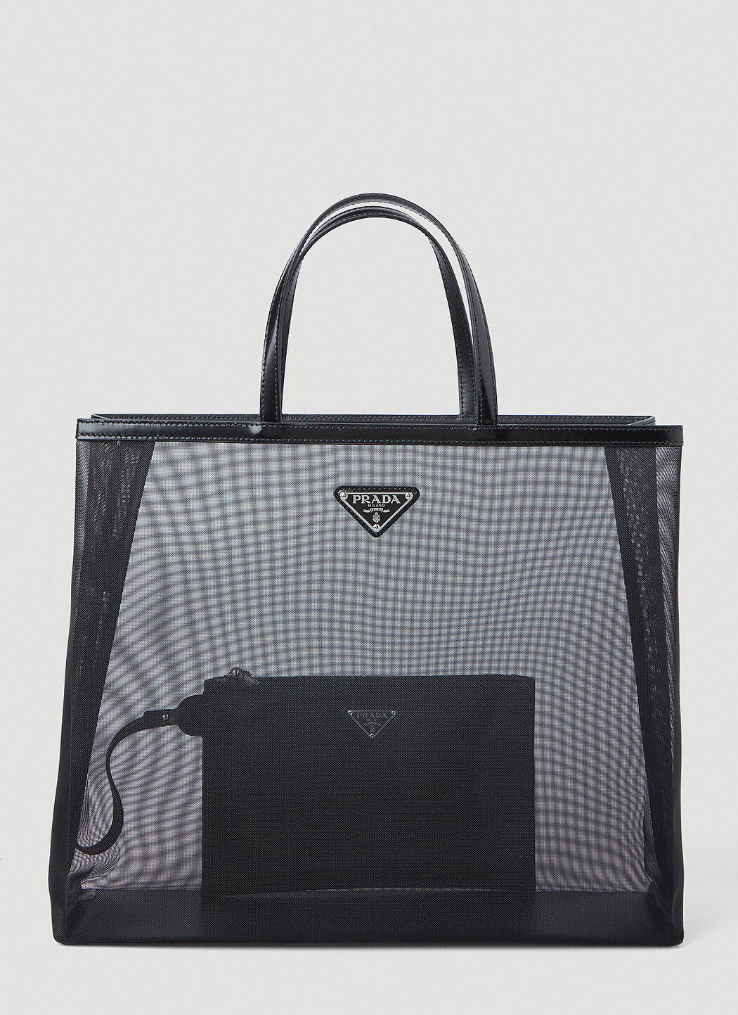 Prada transparent tote sales