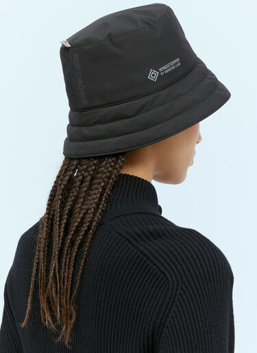 Moncler Grenoble 徽标贴花渔夫帽 黑色 mog0253012