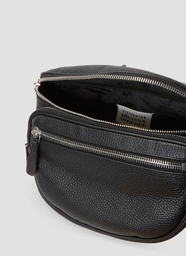 Oversized Leather Belt Bag Maison Margiela Oversized Leather Belt Bag Black mla0139046