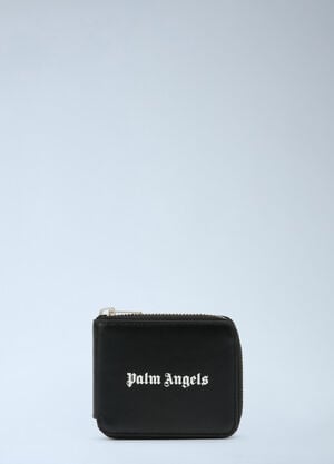 Palm Angels Classic Logo Zip Around Wallet Black pma0164010