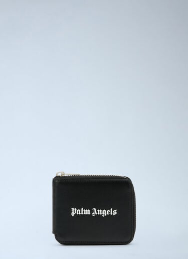 Palm Angels Classic Logo Zip Around Wallet Black pma0164010