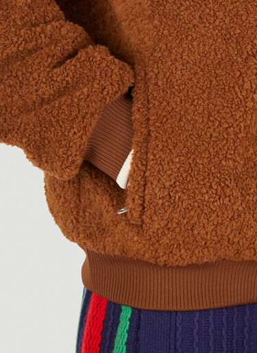 GG Fleece Jacket Gucci GG Fleece Jacket Brown guc0151066