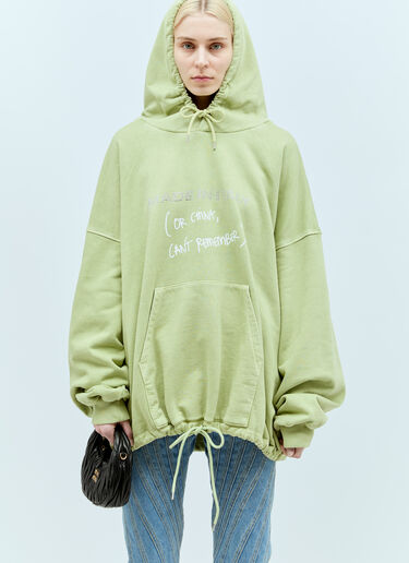 AVAVAV Cyrstal Embellished Hooded Sweatshirt Green ava0255001