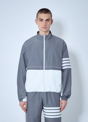Thom Browne Tonal Track Jacket Grey thb0159002