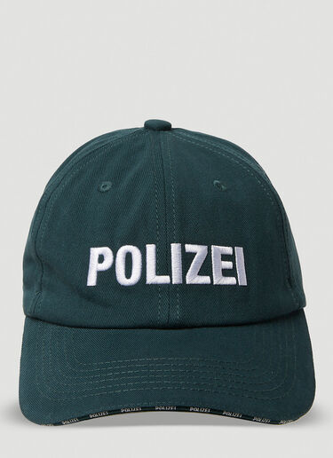 VETEMENTS Polizei Baseball Cap Green vet0150030