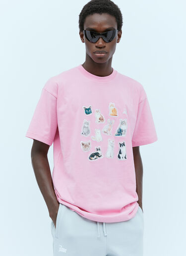 Patta Cats T-Shirt Pink pat0154007