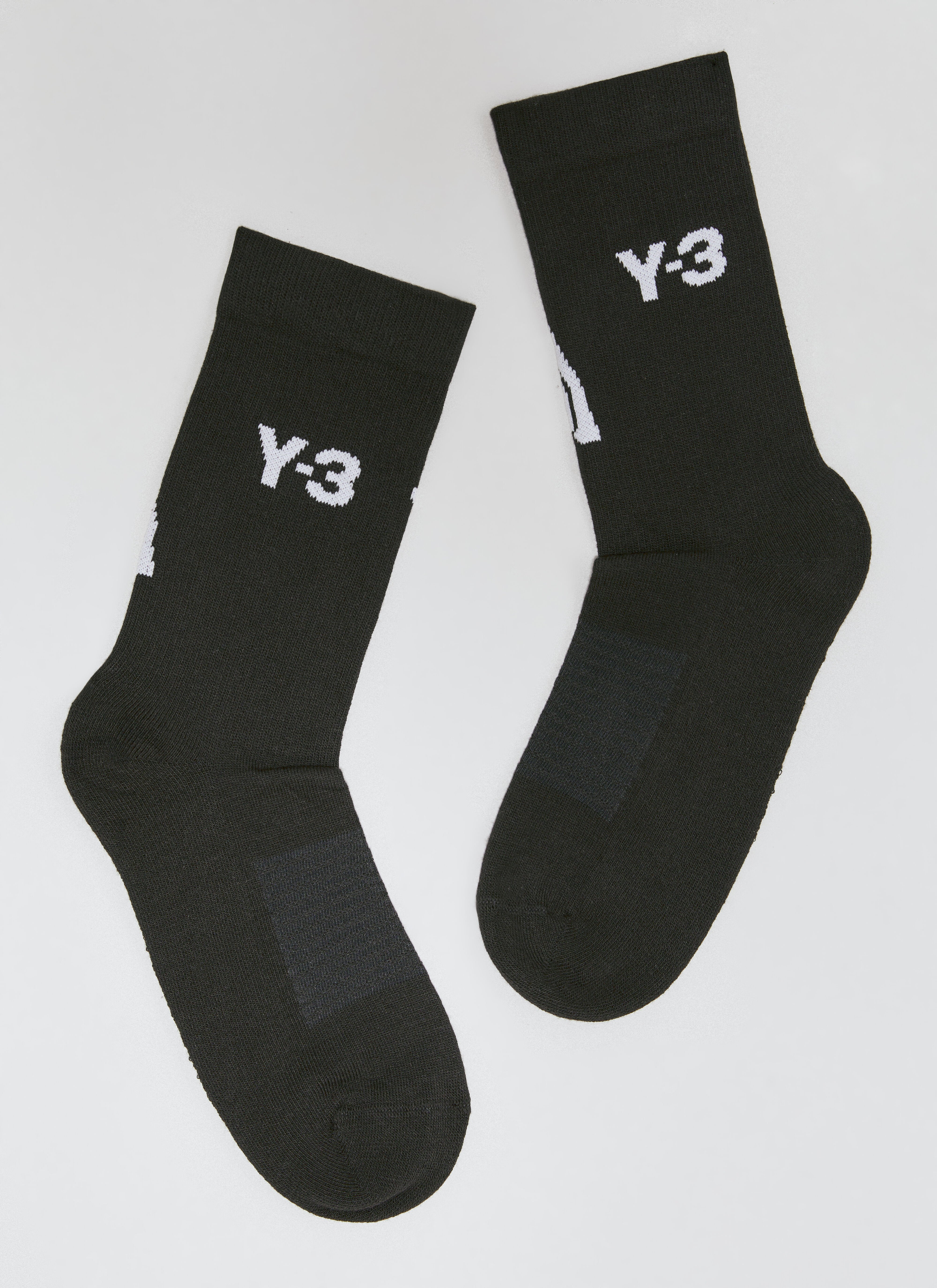 Y-3 Logo Jacquard Socks Black yyy0356004