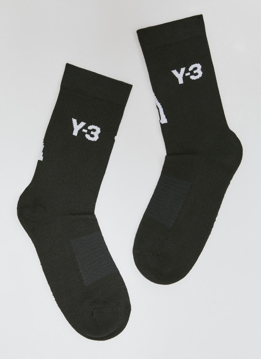 Y-3 Logo Jacquard Socks In Black