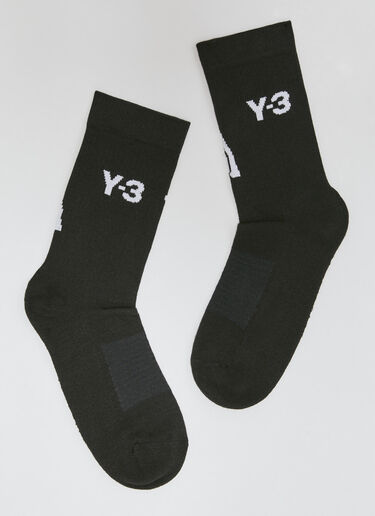 Y-3 徽标提花袜子 黑色 yyy0356021