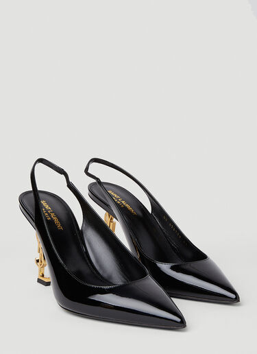 Saint Laurent Opyum Slingback Heels Black sla0251151