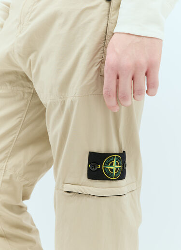 Stone Island Logo Patch Cargo Pants Beige sto0156093