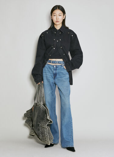 Maxy Wire Cabas Denim Bag Y/Project Maxy Wire Cabas Denim Bag Black ypr0354005