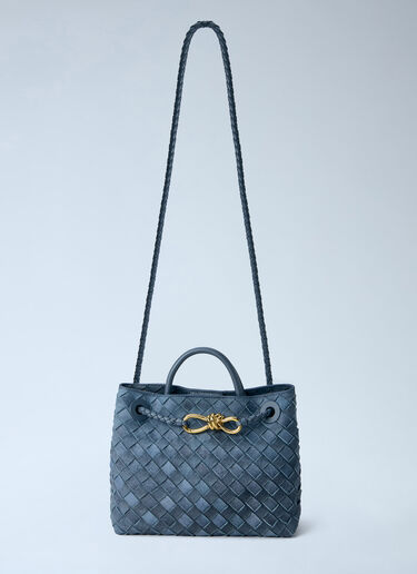 LN-CC® - Bottega Veneta: Small Andiamo Handbag - Blue Bottega Veneta Small Andiamo Handbag Blue bov0264010