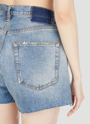 Maison Margiela Distressed Denim Shorts Blue mla0253003