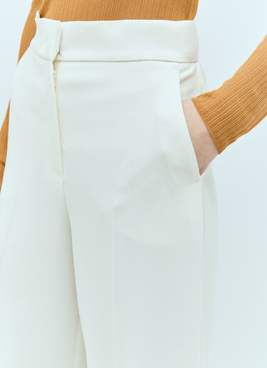 Max Mara Cady Tuxedo Pants White max0256044