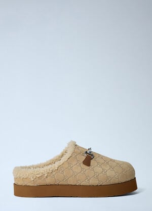 Gucci Horsebit Suede Mules Beige guc0161049