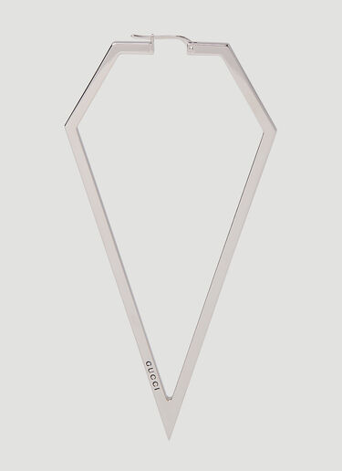 Mono Triangle Earring Gucci Mono Triangle Earring Silver guc0251231