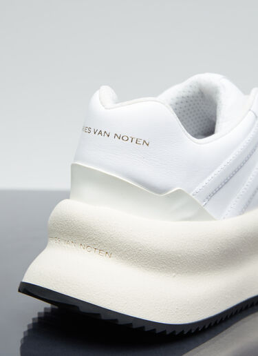 Dries Van Noten Chunky Sole Leather Sneakers White dvn0154033